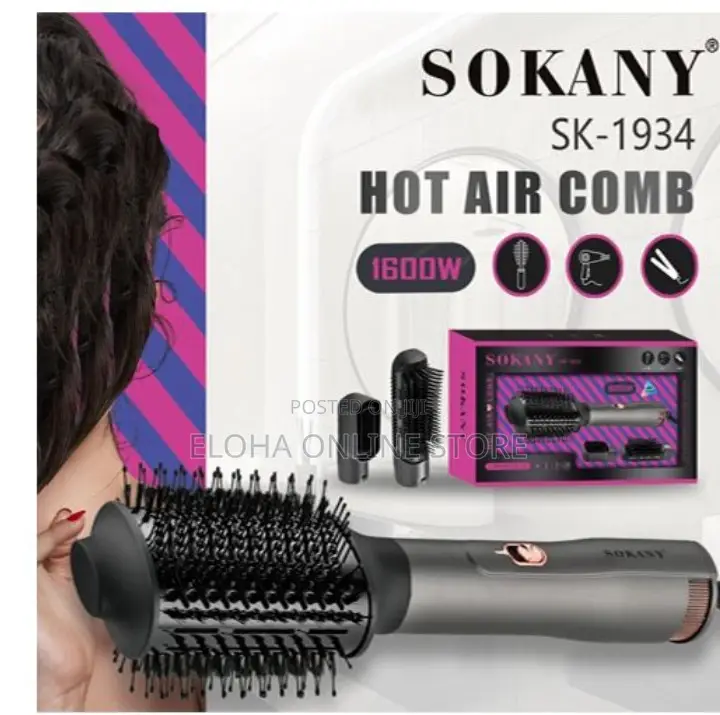 Sokany Sd-Sokany SD-1934 Rotating Hair Dryer and Brush,
