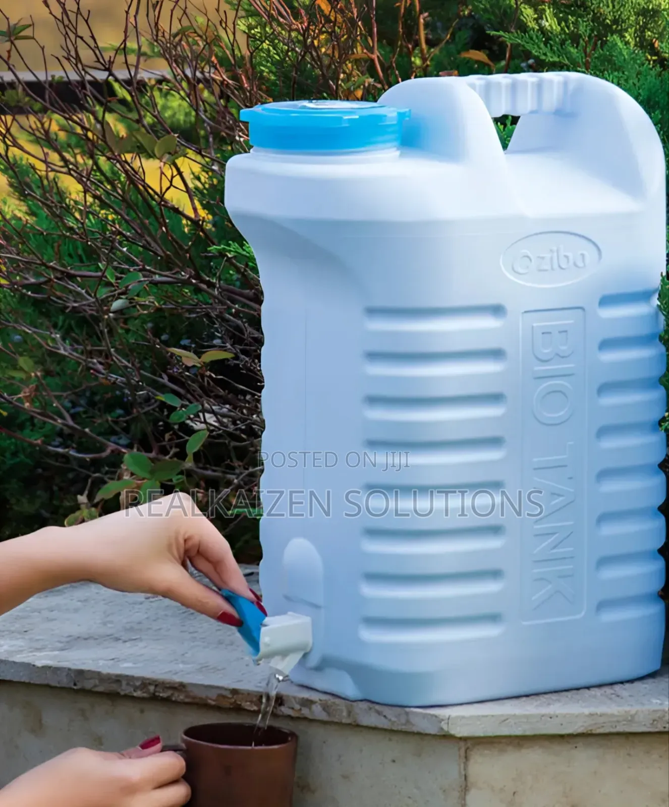 Iran OZIBA 20L Plastic White |Liquid |Water |Milk |Jerrycan