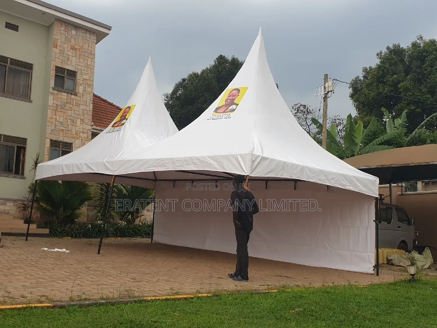 100 Seater Campaignbranded Tent With Your Logo