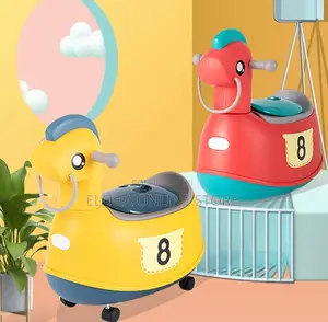 Soft Baby Plastic Potty Training With Wheels