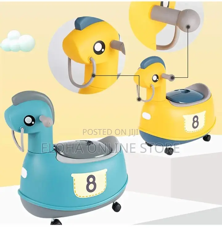 Soft Baby Plastic Potty Training With Wheels