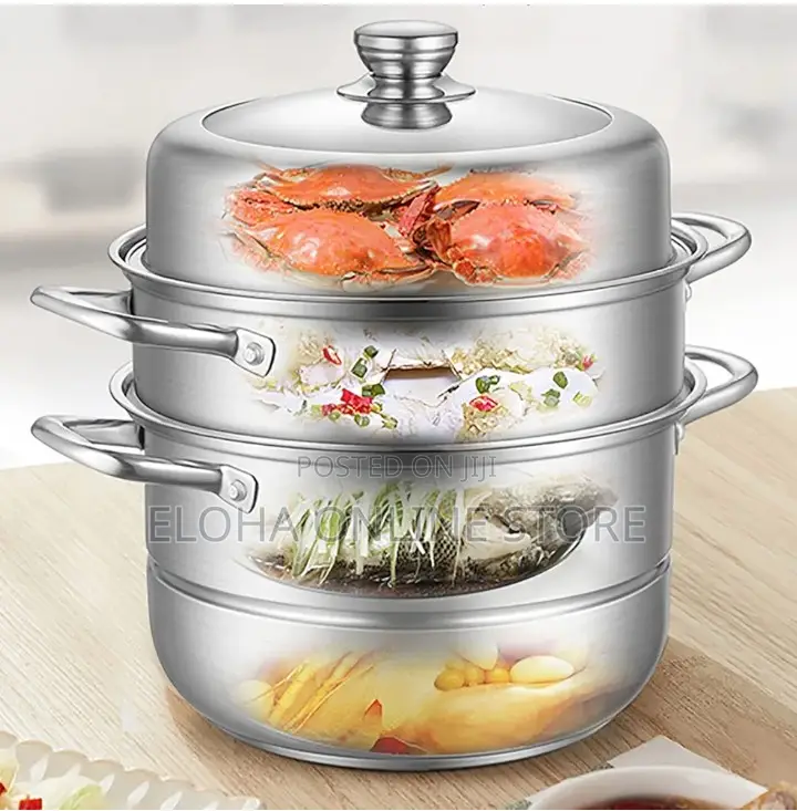 2 Layer Metallic Food Steamer