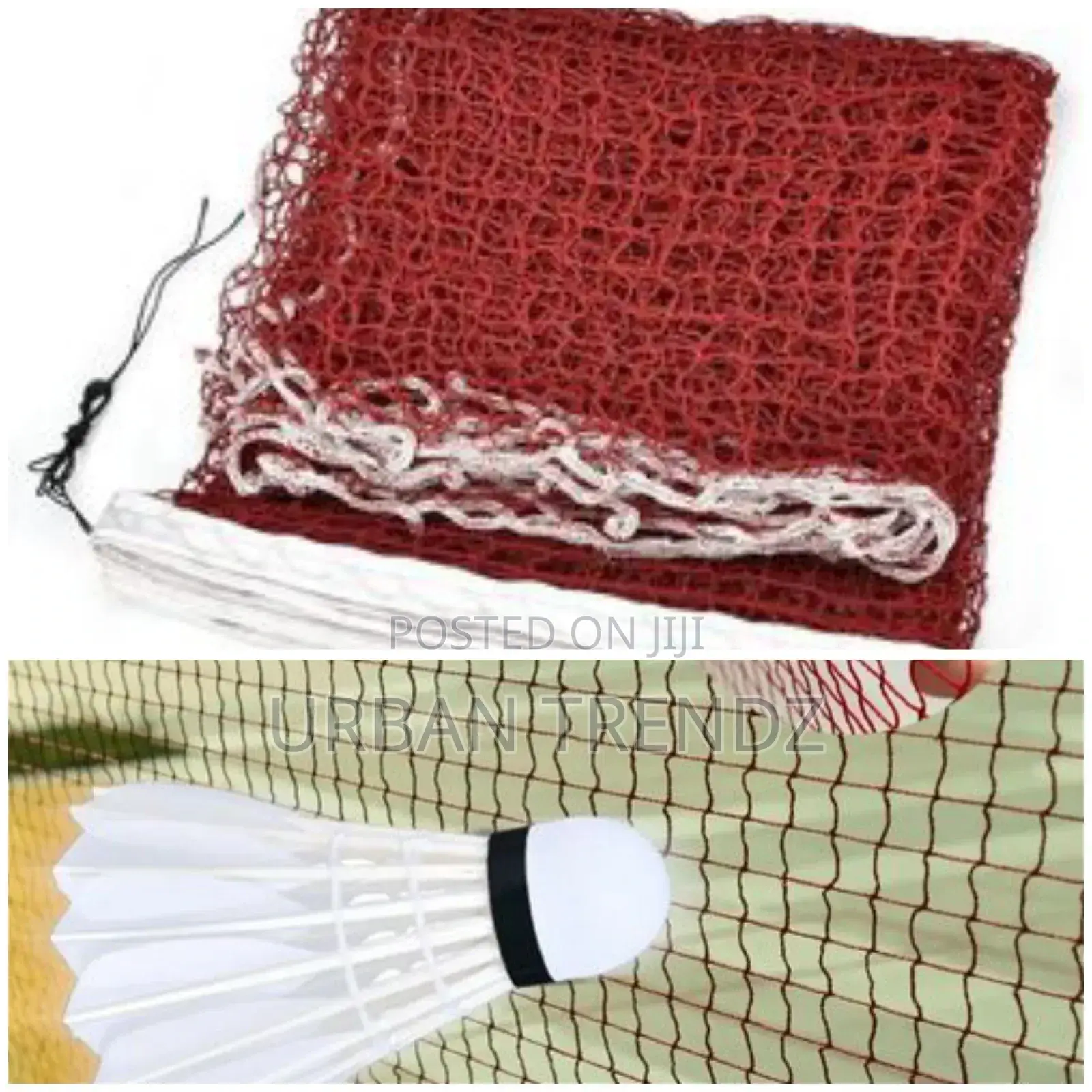 Professional Badminton Sports Game Net - Burgundy