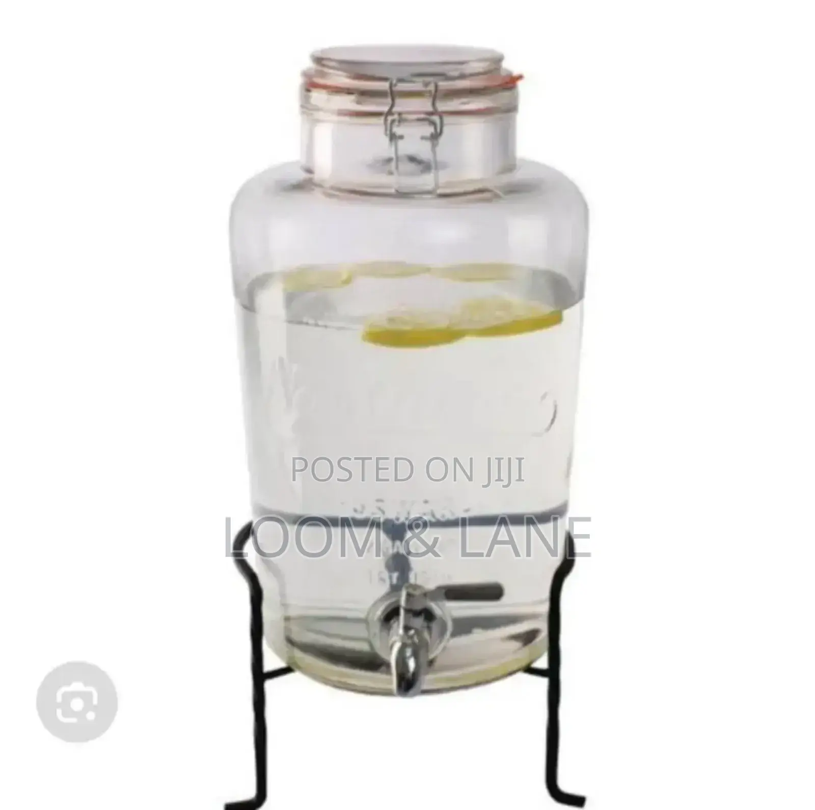 5L Glass Beverage Dispenser With Stand