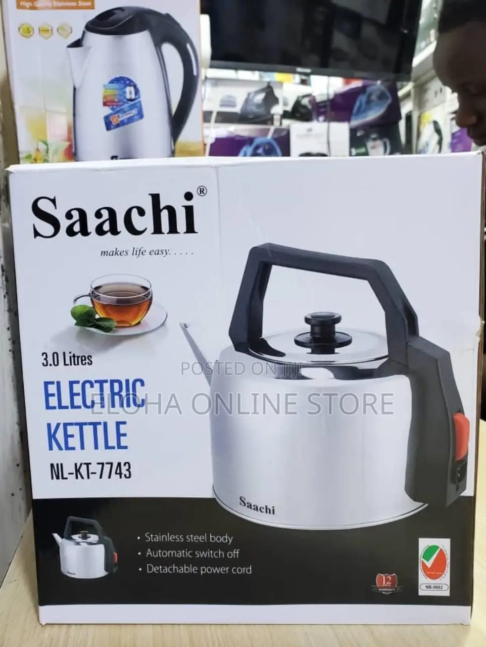 New 3L Saachi Electric Kettle