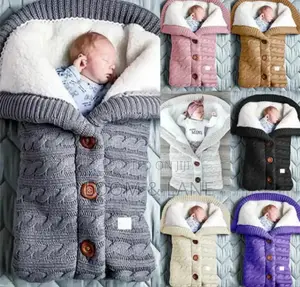 Knitted Baby Wrap Swaddle Blanket