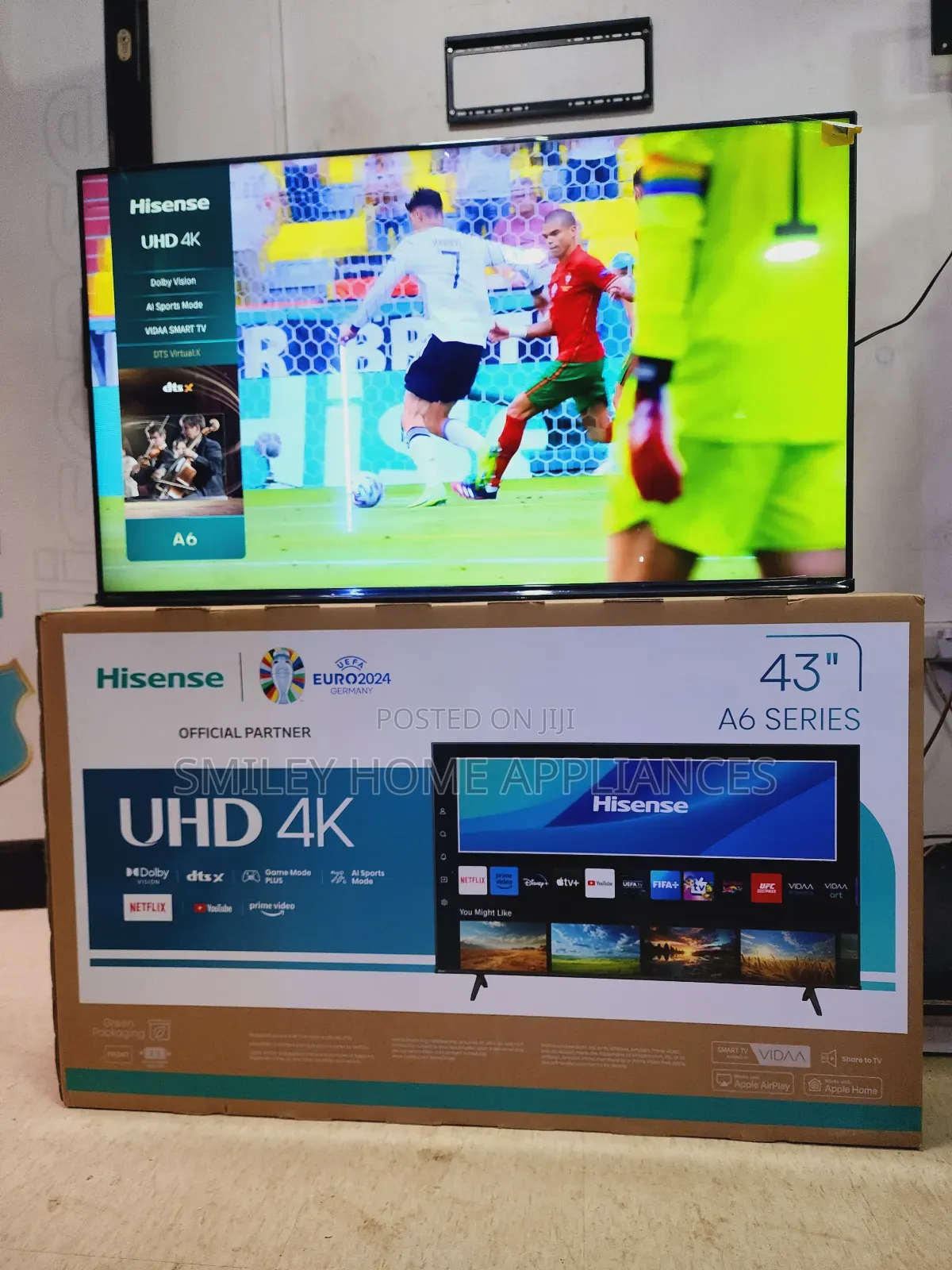 Restocked Hisense A6series Smart Tv 43inches