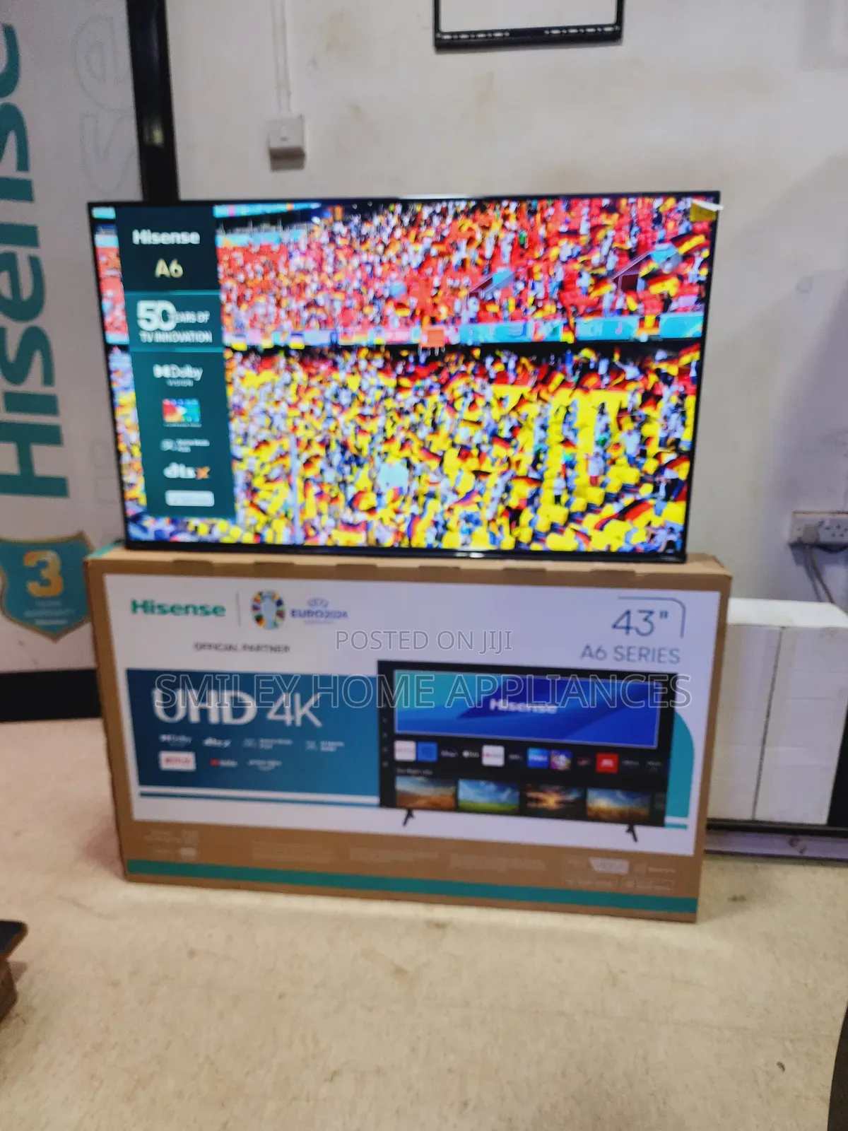 Hisense Euro 2024 A6 Series Smart Tv 43inches