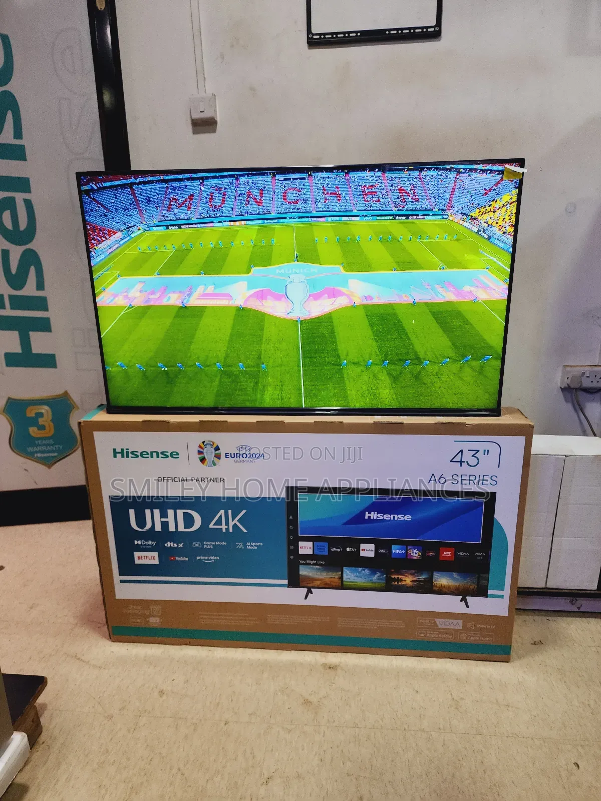 Hisense Euro 2024 A6 Series Smart Tv 43inches