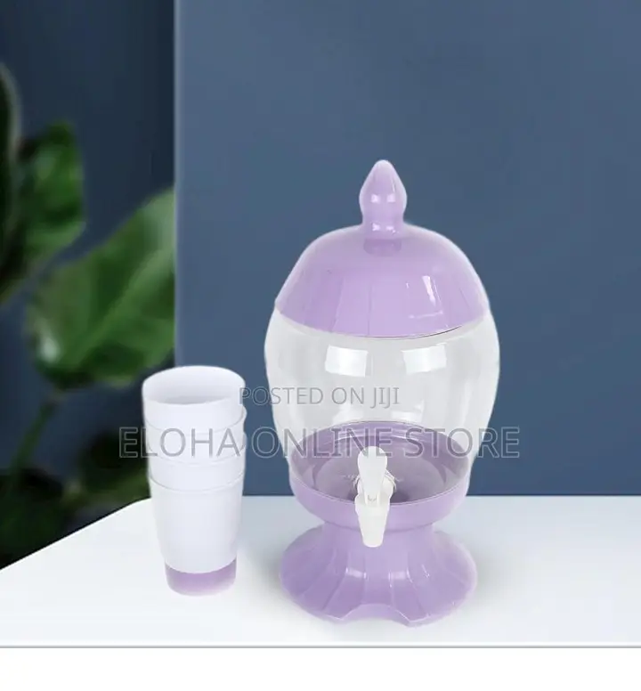 4.5 Litres Beverage Water Juice Dispenser With 4 Cups
