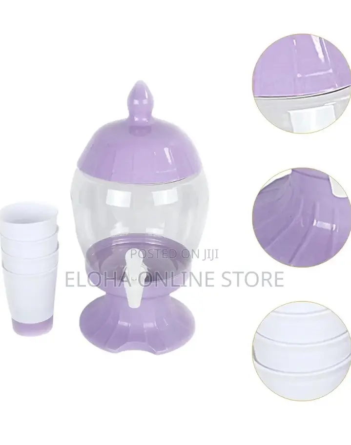 4.5 Litres Beverage Water Juice Dispenser With 4 Cups