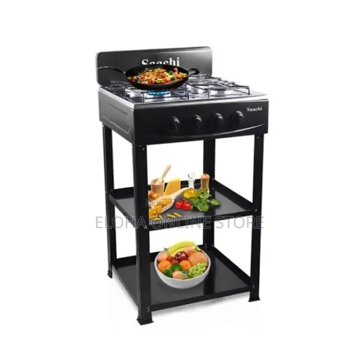 Saachi 4 Burners Gas Stove With Shelves