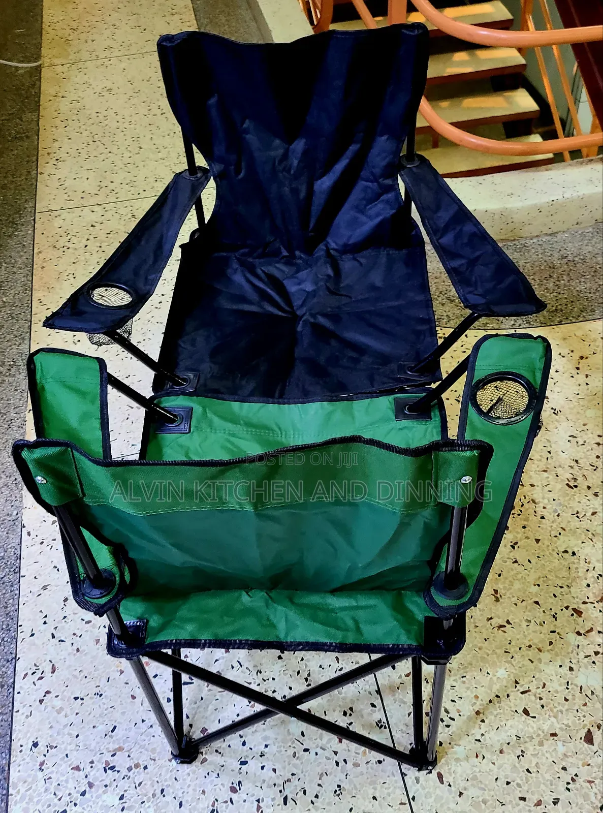 Camping Chair Foldable With Drinks Holder and Carrying Bag
