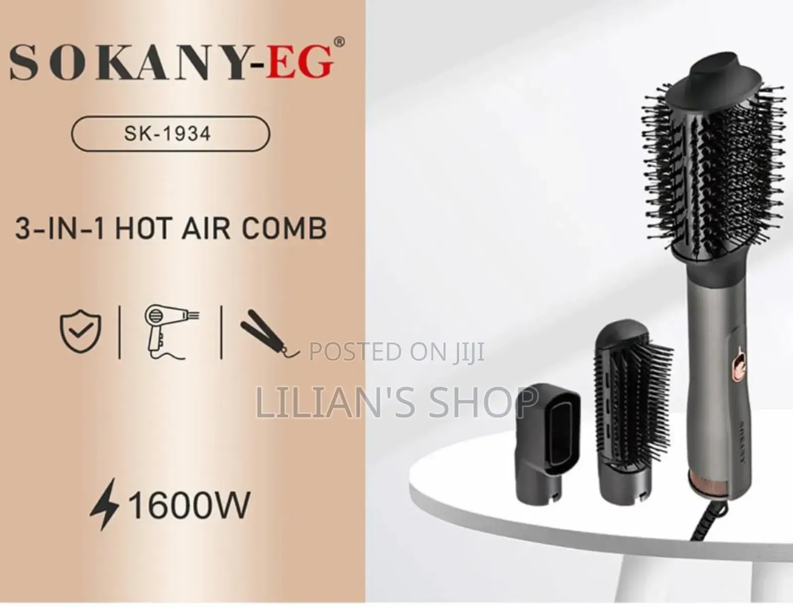 Sokany 3 in 1 Hot Air Comb