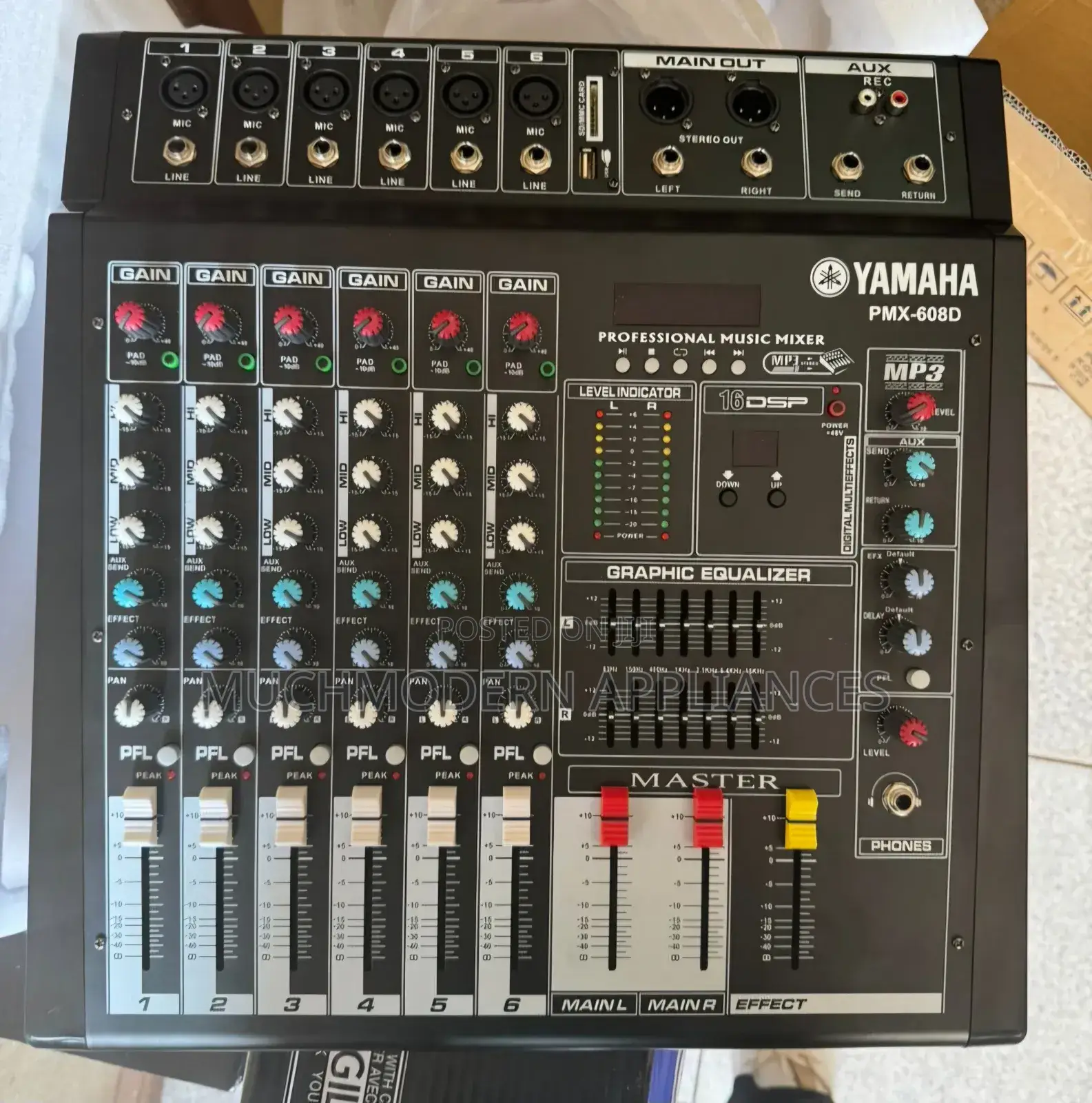 Yamaha Amplifier Mixer 6 Channel With USB and MMC Slots
