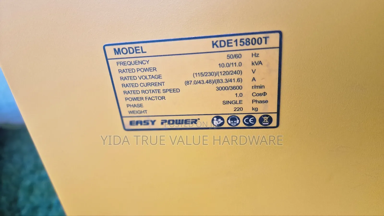 11kva Generator Super Silent Easy Power Brand