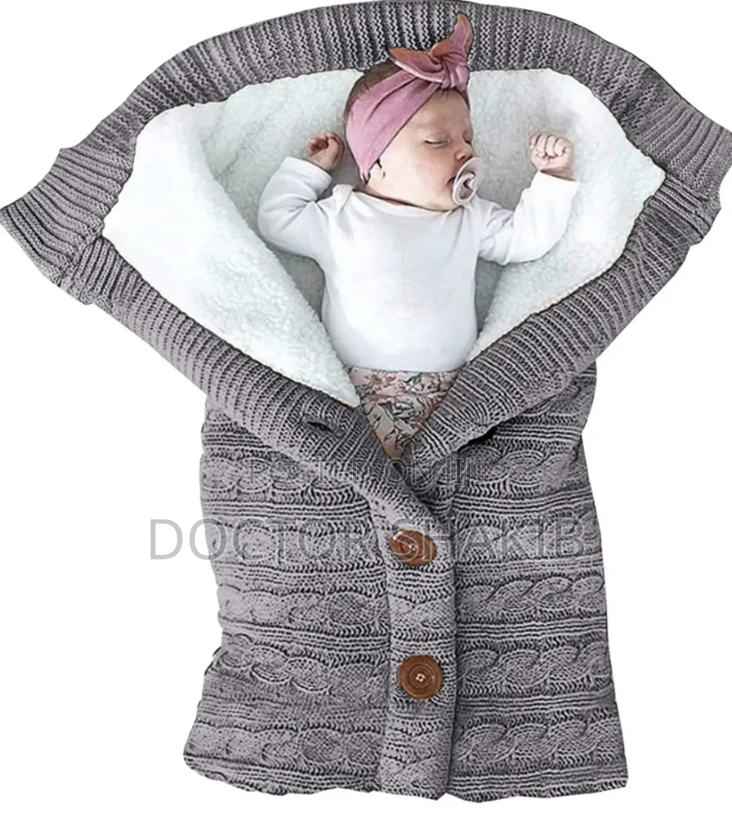 Baby Knitted Receiving Blanket