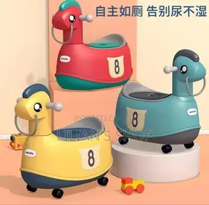 Baby Plastic Potty With Wheels