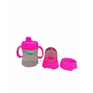 Nice Baby 3 in 1training Bottle Feeding Cup for Babies-Pink