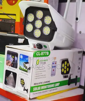 Solar Monitoring Lamp With Remote
