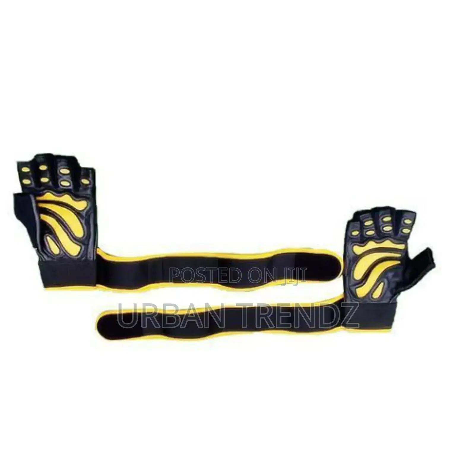 Leather Gym Gloves/Color Varies-Yellow/Black