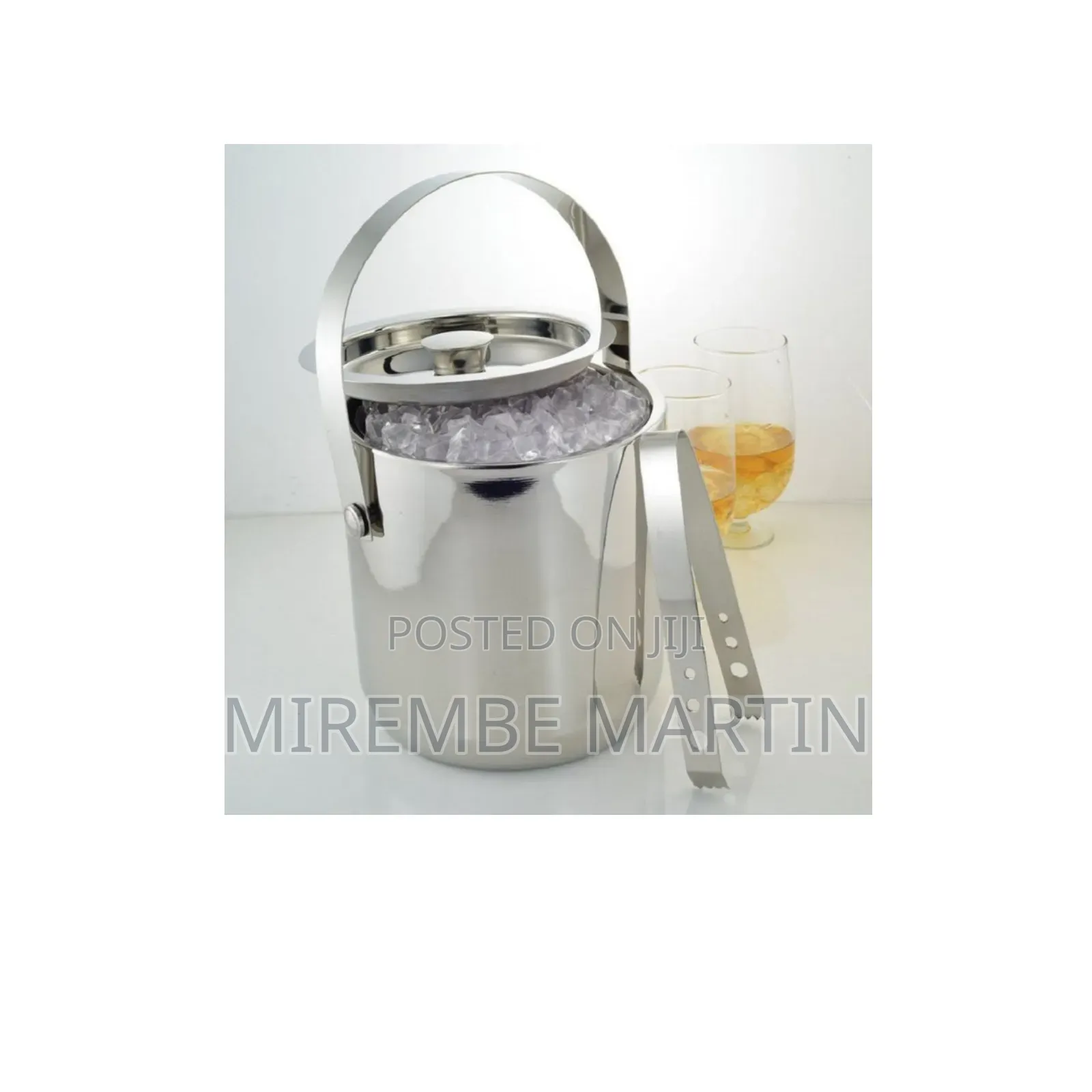 Stainless Steel Ice Bucket.