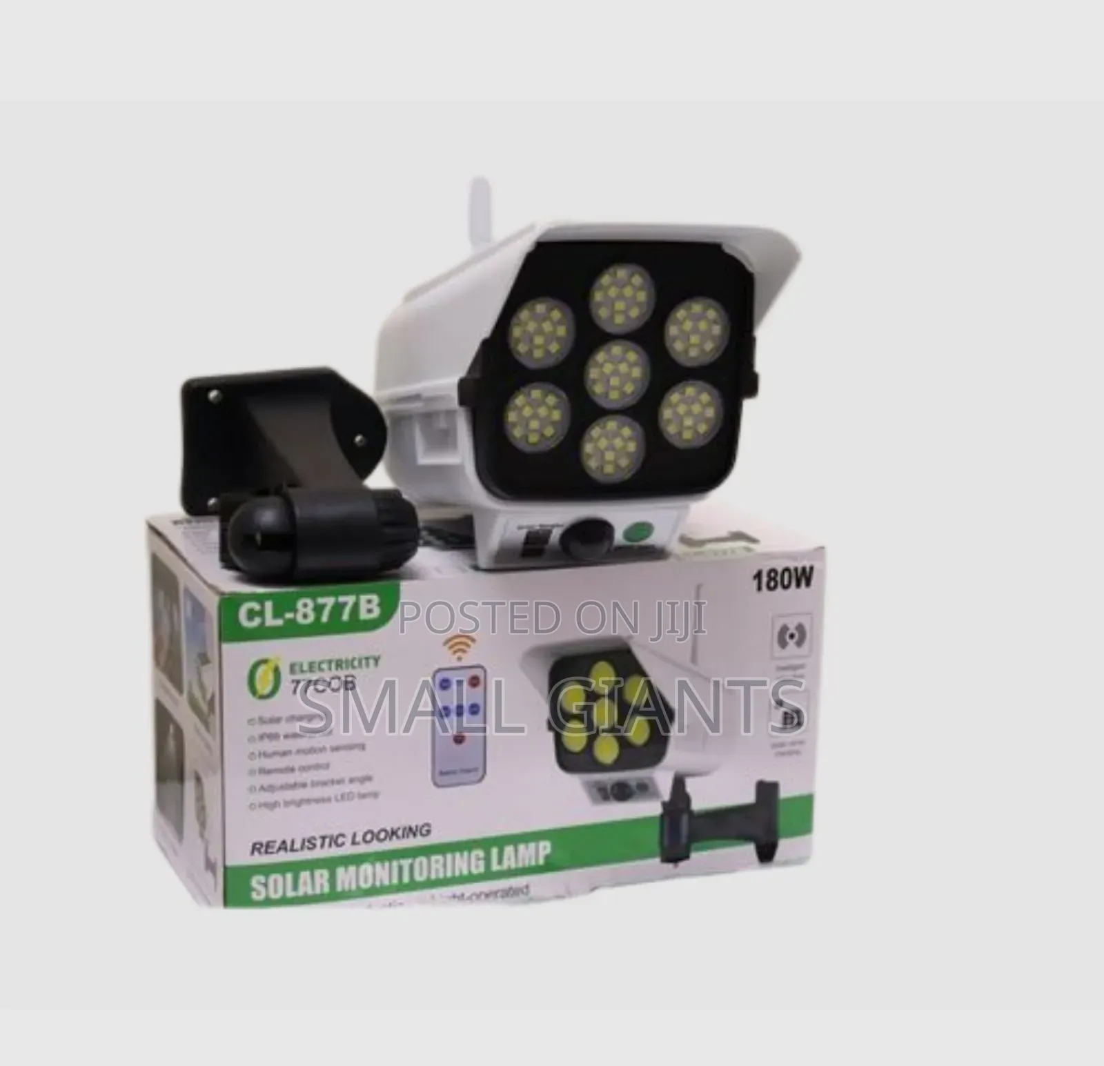 CL 877B Solar Monitoring Lamp Motion Sensor Flood Light
