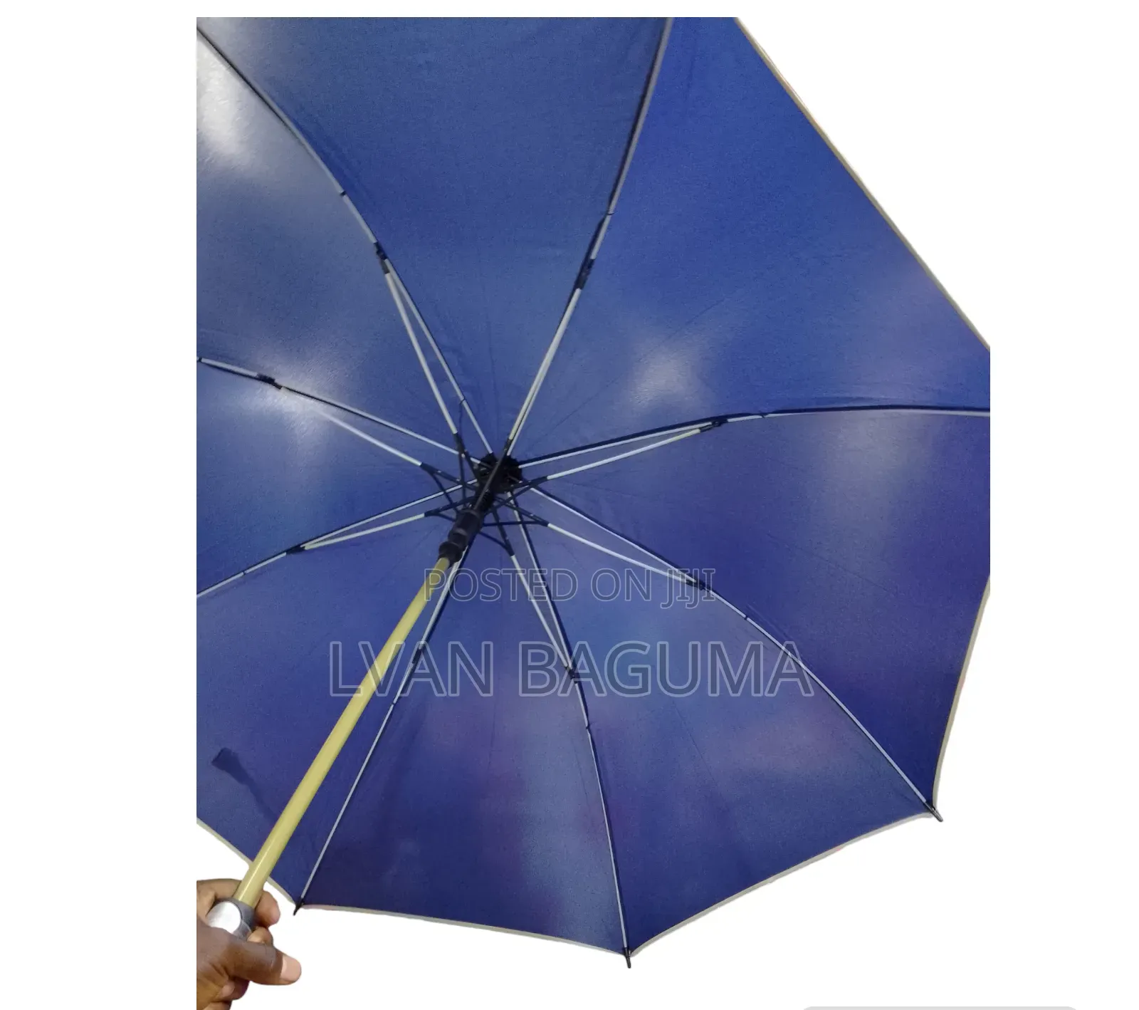 J - Handle Sun / Rain Umbrellas - Blue and Maroon