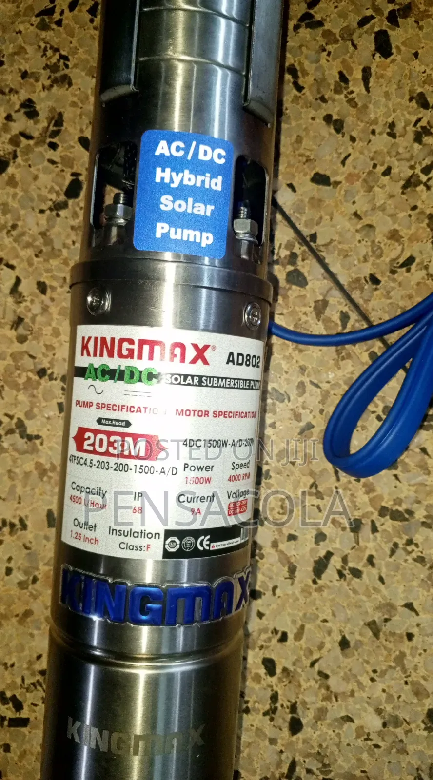 Hybrid Submersible Water Pump 203m