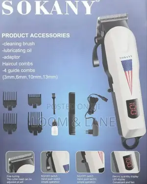 Sokany Professional Hair Clipper Kit