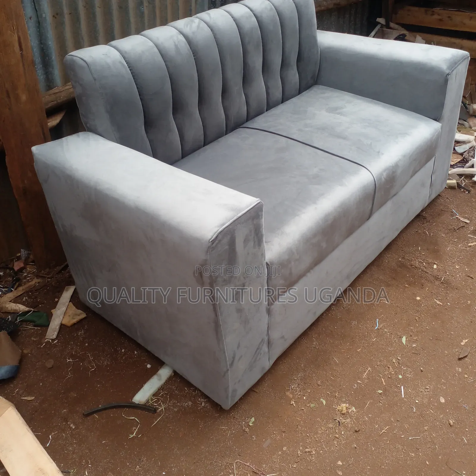 2 Seater Sofa Seat in Gray Colour Readily Available