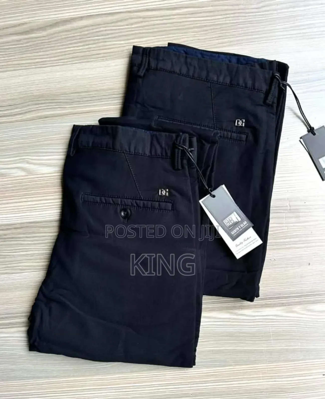 D G Black Kaki Pants