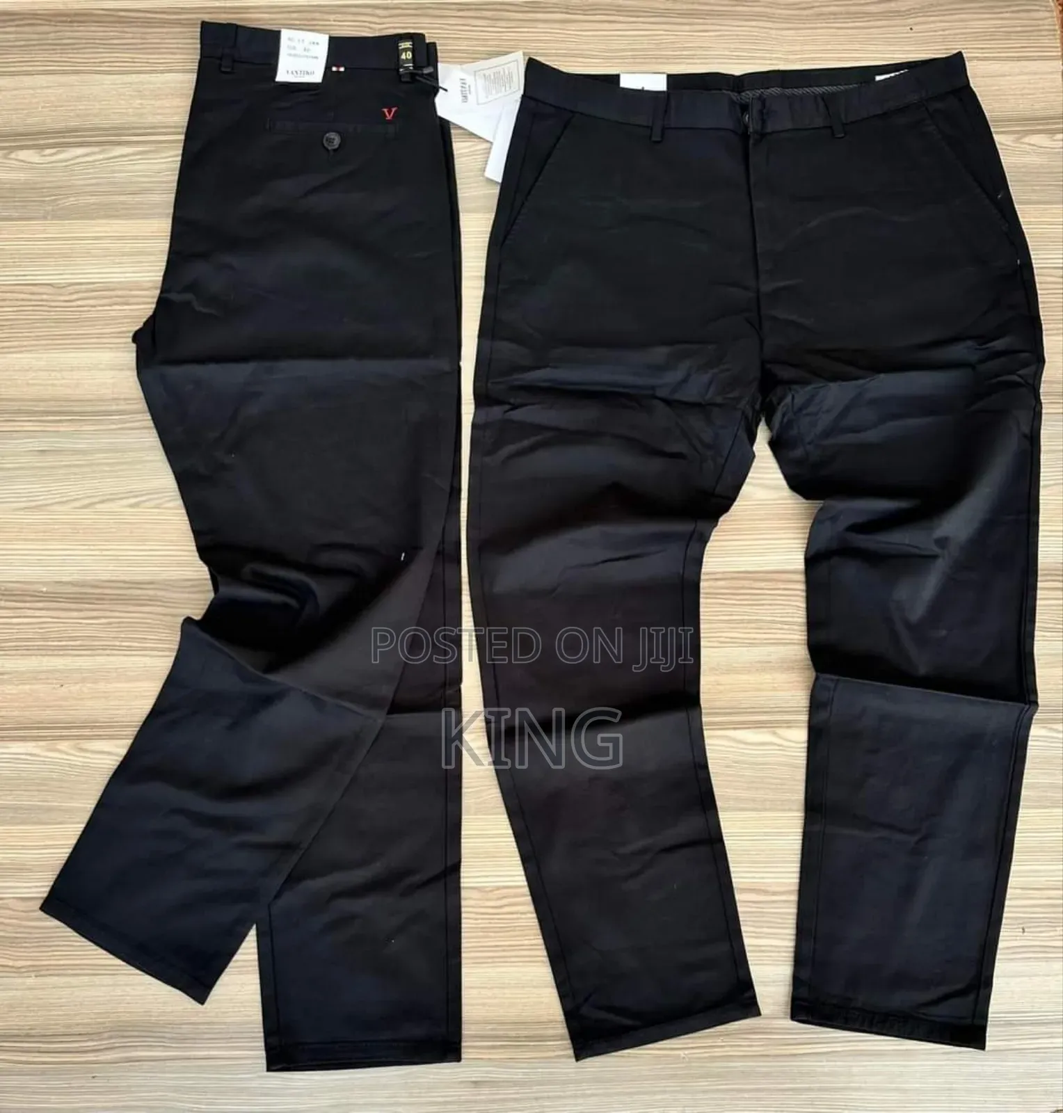Aura Black Kaki Pants