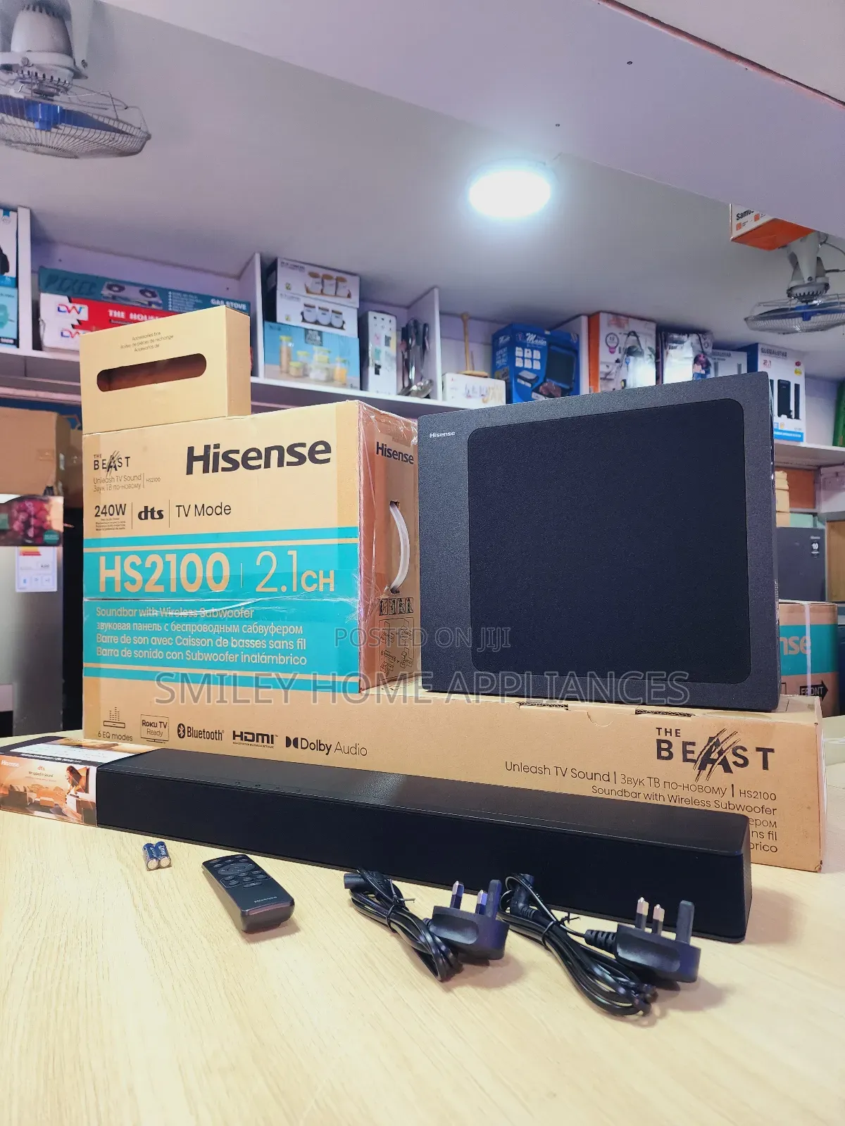 2.1channel Hisense Soundbar 240watts