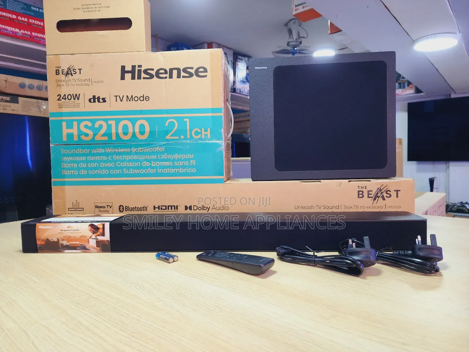 2.1channel Hisense Soundbar 240watts