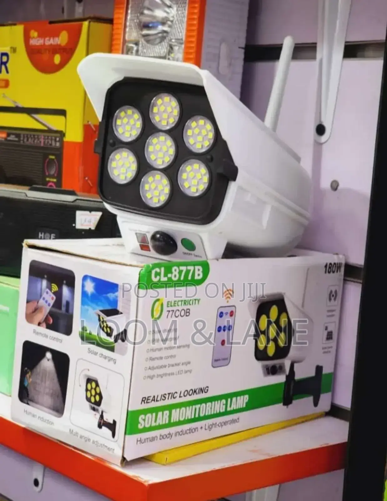 Durable Solar Monitoring Lamp
