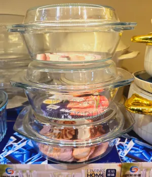 Reinforced Classic Glass Serving Dishes/3pcs