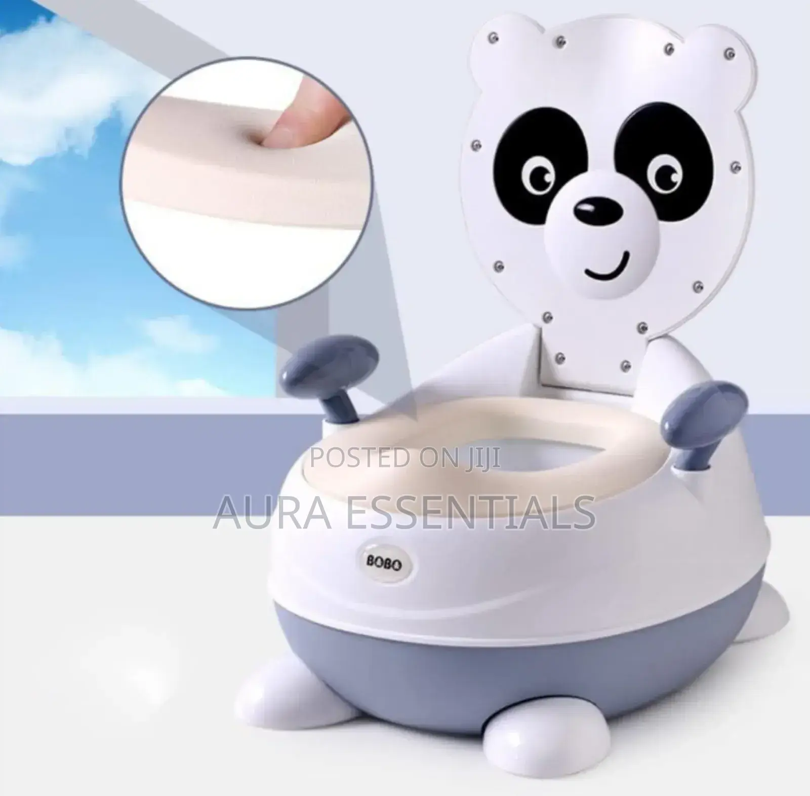 Soft Silicone Seat Panda Shaped Baby Potty