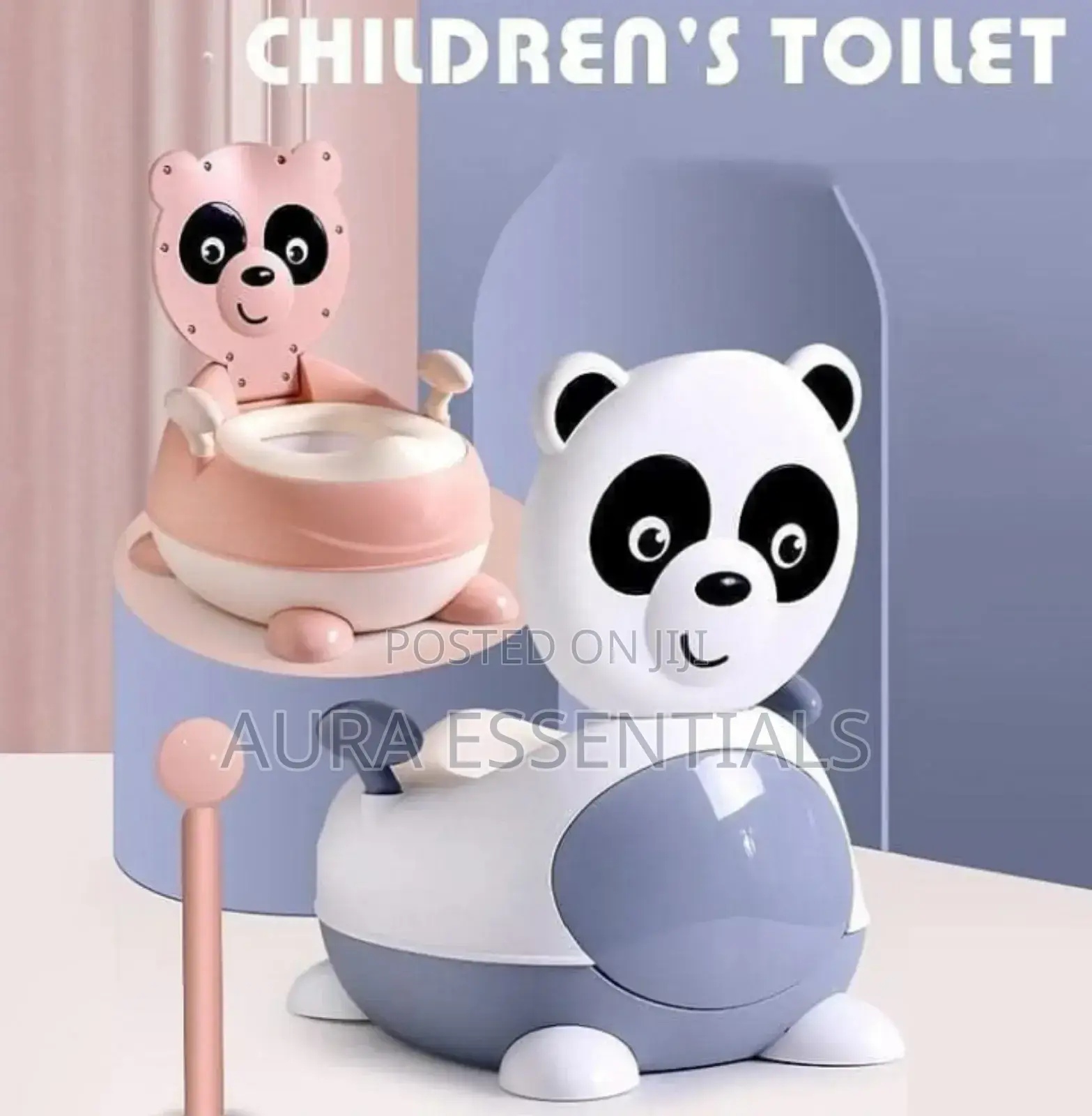 Soft Silicone Seat Panda Shaped Baby Potty