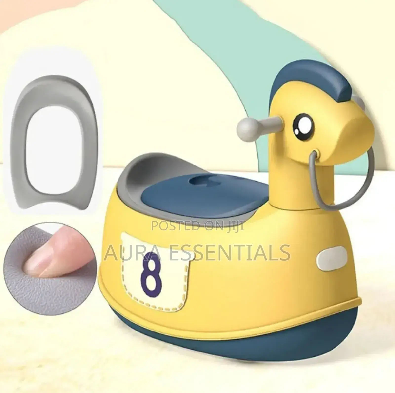 Yellow Rotating Horse Toilet Potty