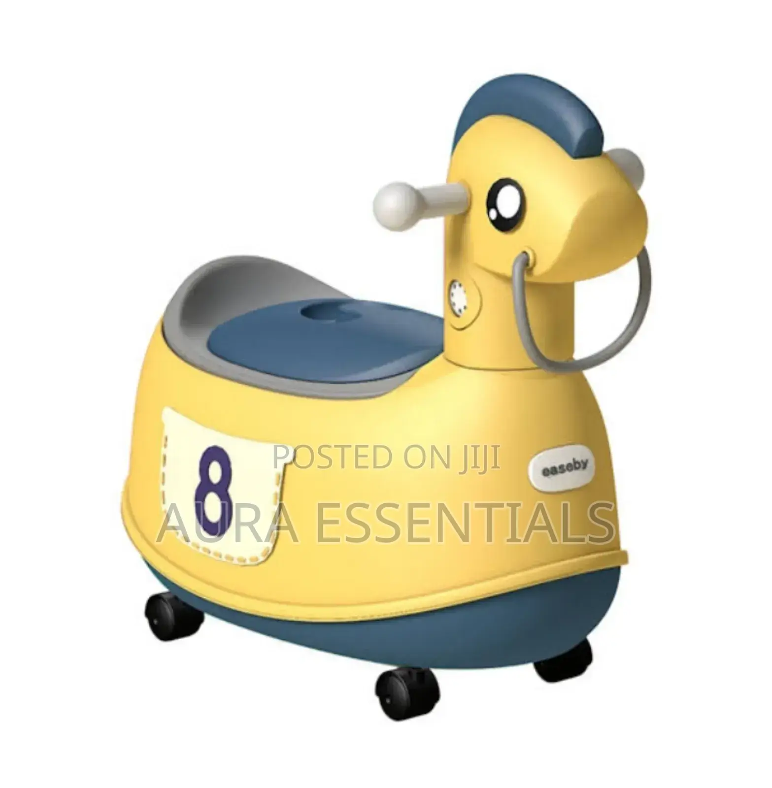 Yellow Rotating Horse Toilet Potty