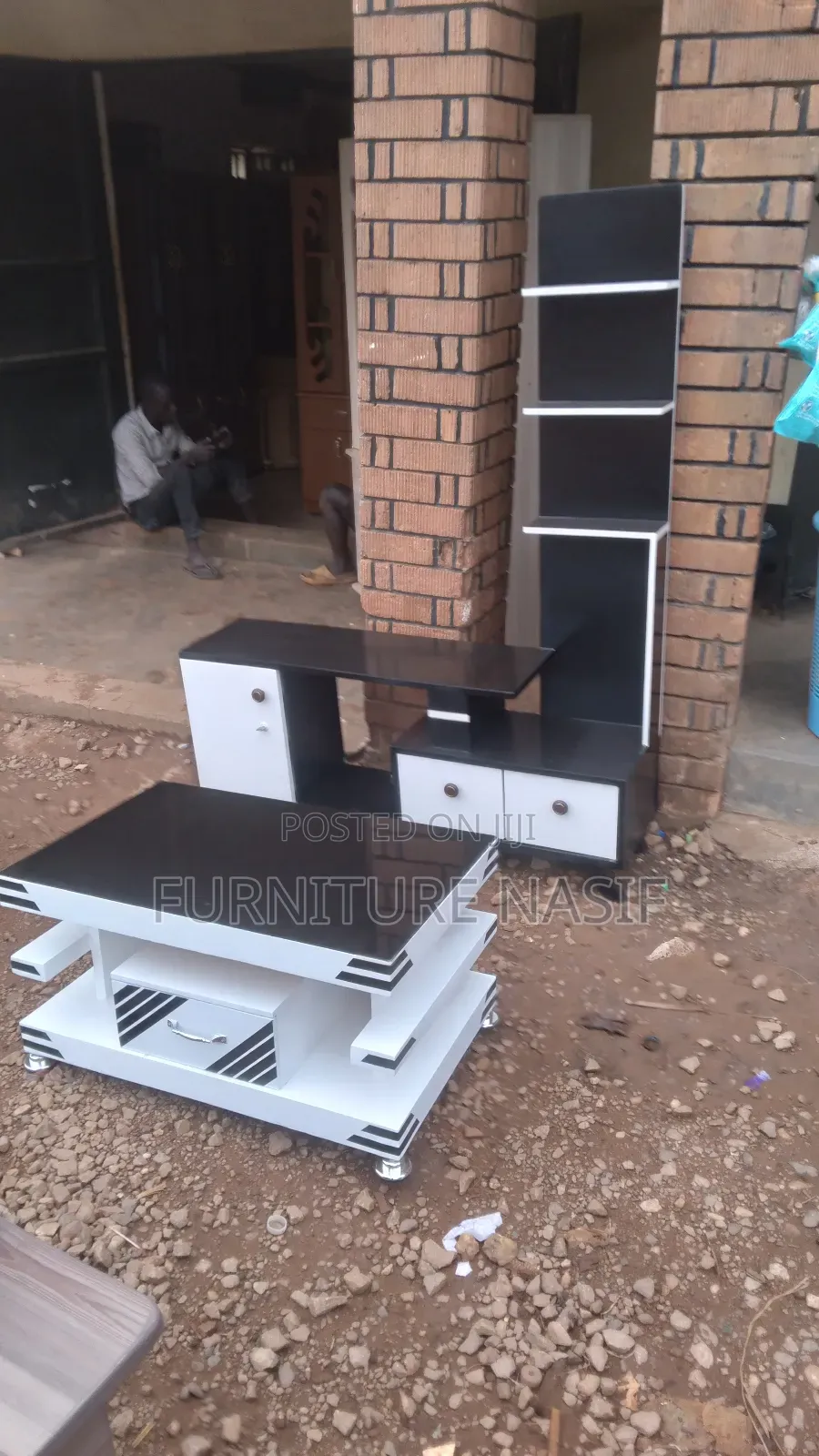 Tv Stand and Center Table White and Black Available in More