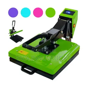 Flatbed Heat Press Machine Super 3838 T-Shirt Branding Black