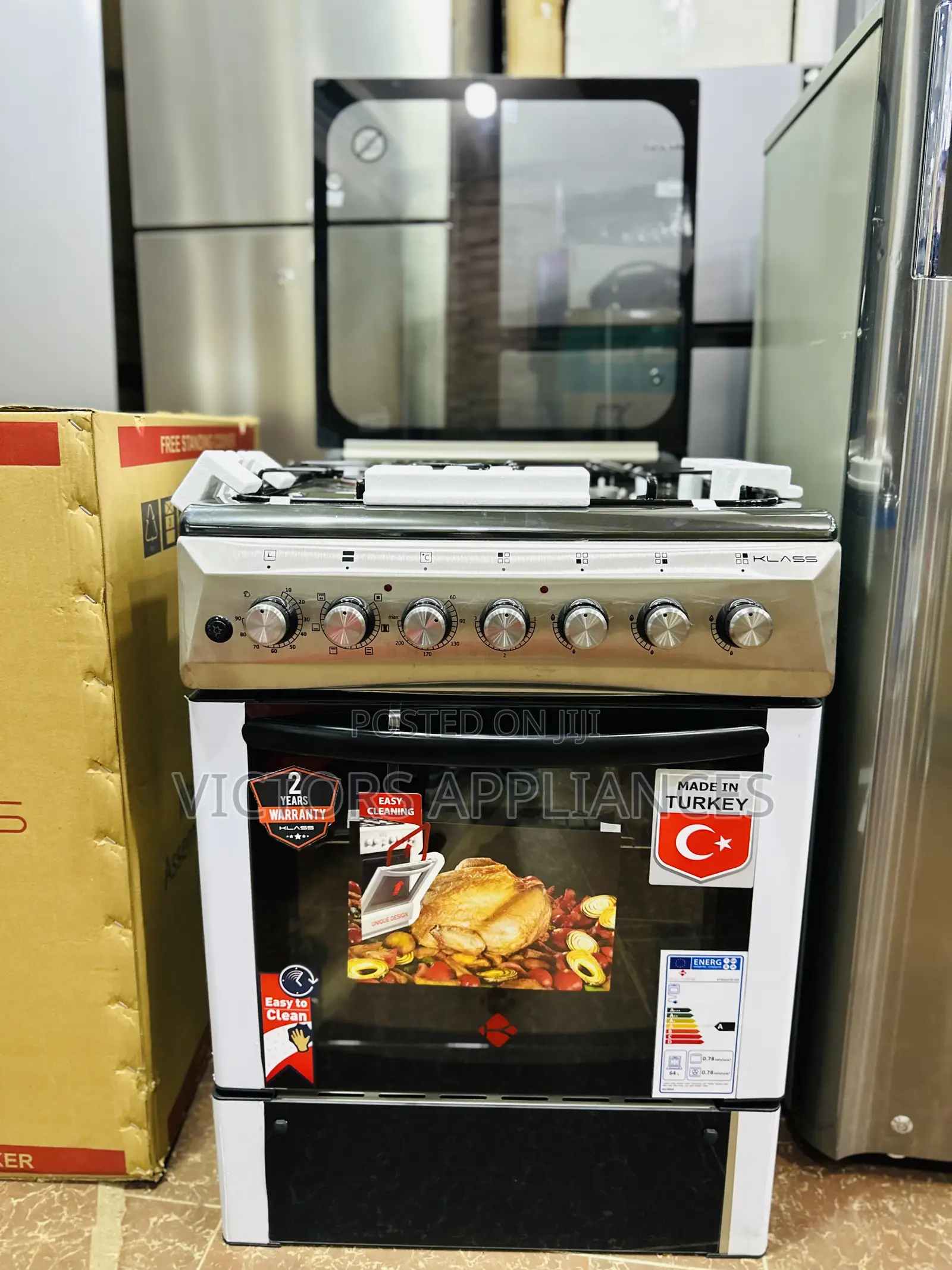 Klass Cooker 3gas 1electric 60x60cm Turkish Made