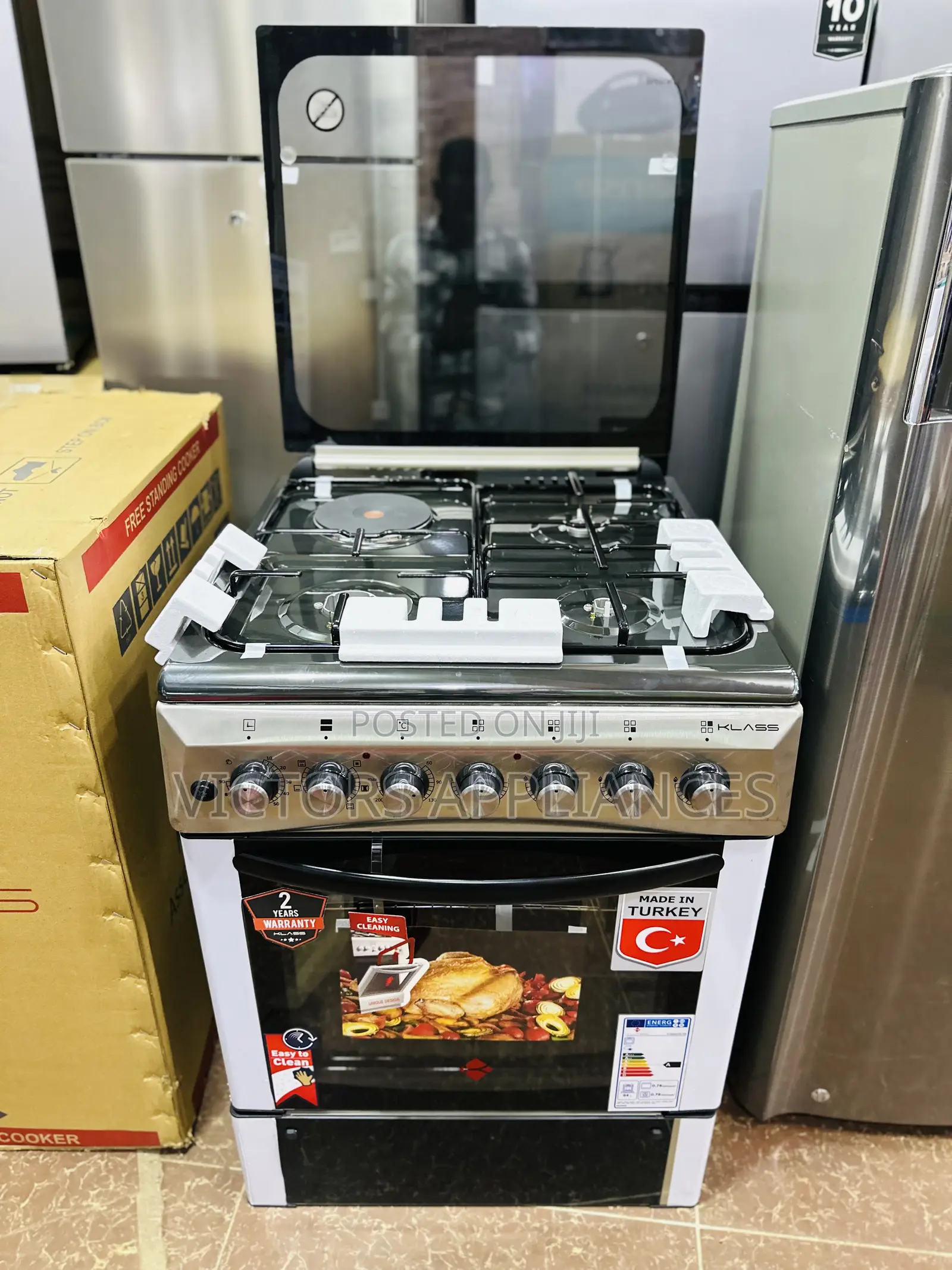 Klass Cooker 3gas 1electric 60x60cm Turkish Made