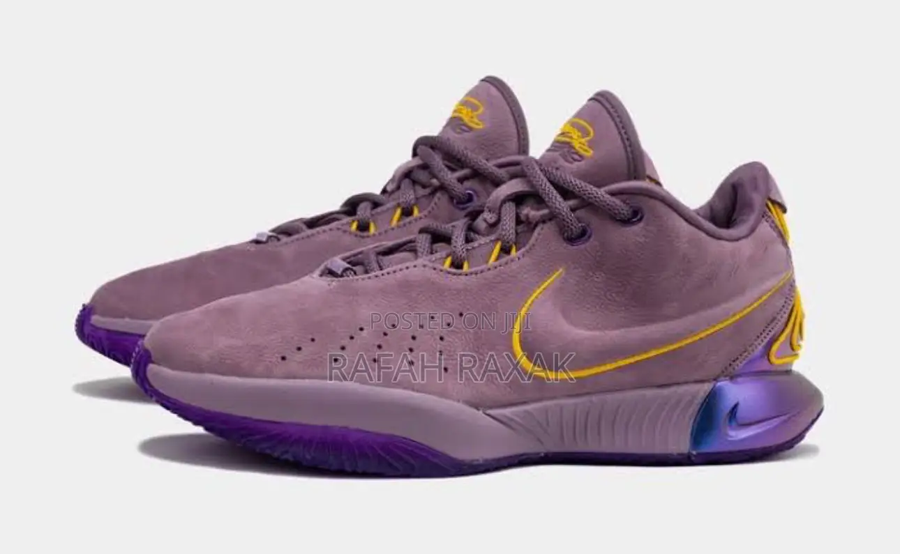 Men’S Nike Lebron 21 Low Violet Purple Basketball Sneakers