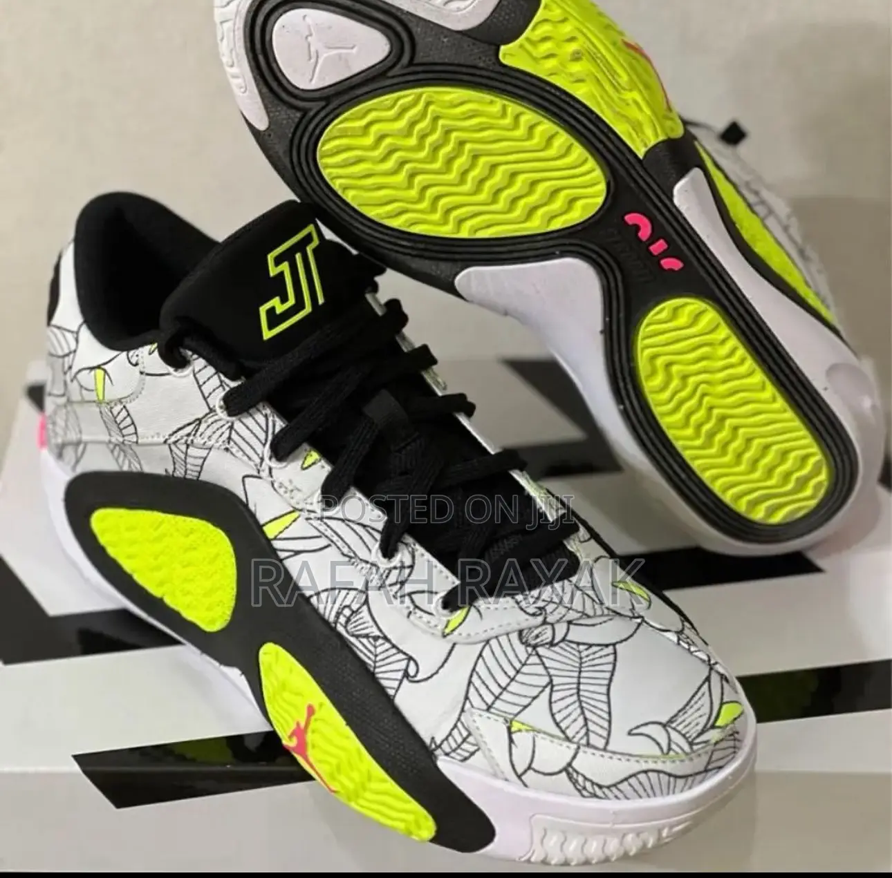 Original Green/White Air Jordan Tatum 2 Basketball Sneakers