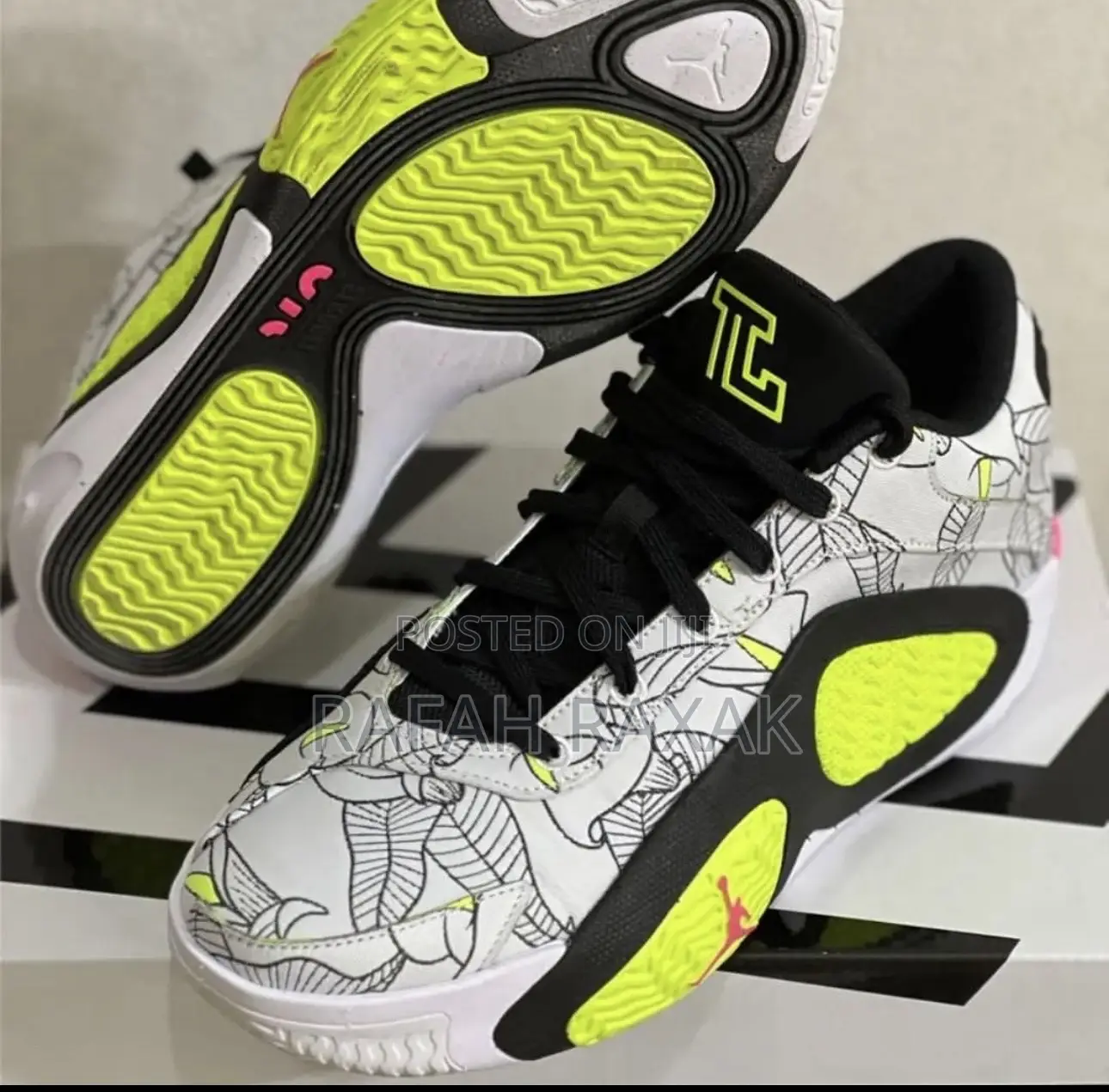 Original Green/White Air Jordan Tatum 2 Basketball Sneakers