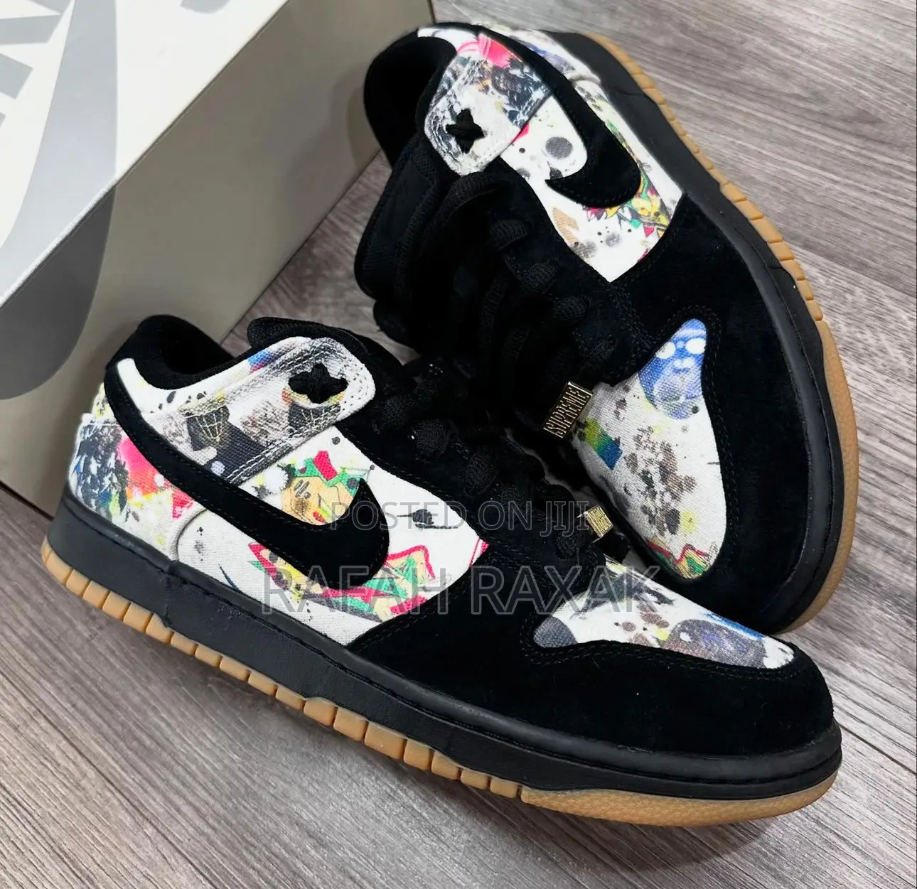 Original Nike SB Dunk Low Supreme X Rammellzee Sneakers