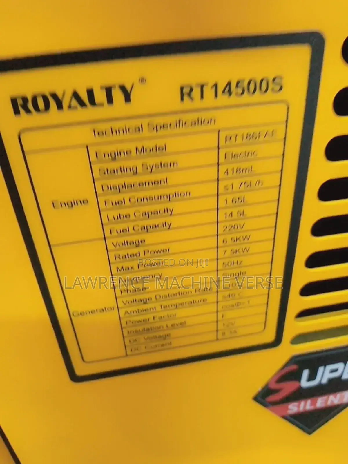 Box Body Diesel Generator 11 Hose Power